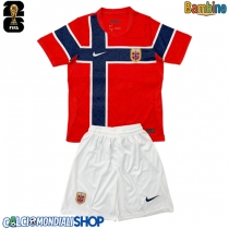 Maglie da calcio Norvegia Prima Maglia Bambino Mondiali 2026  Manica Corta + Pantaloni corti)